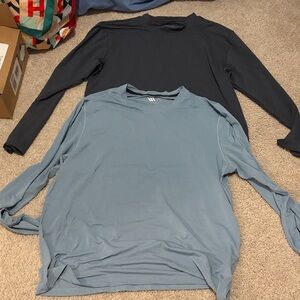 Grey bcg shirt XL & light blue VRST shirt L